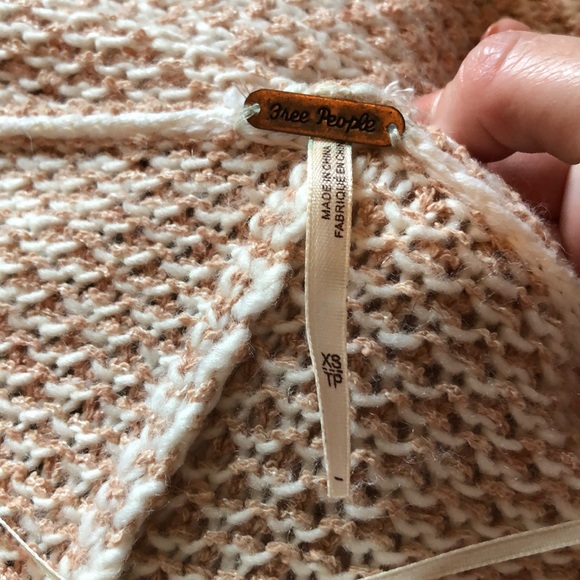 Free People Slouchy Hooded Sweater ,XS 🍂🍁 - Picture 3 of 4